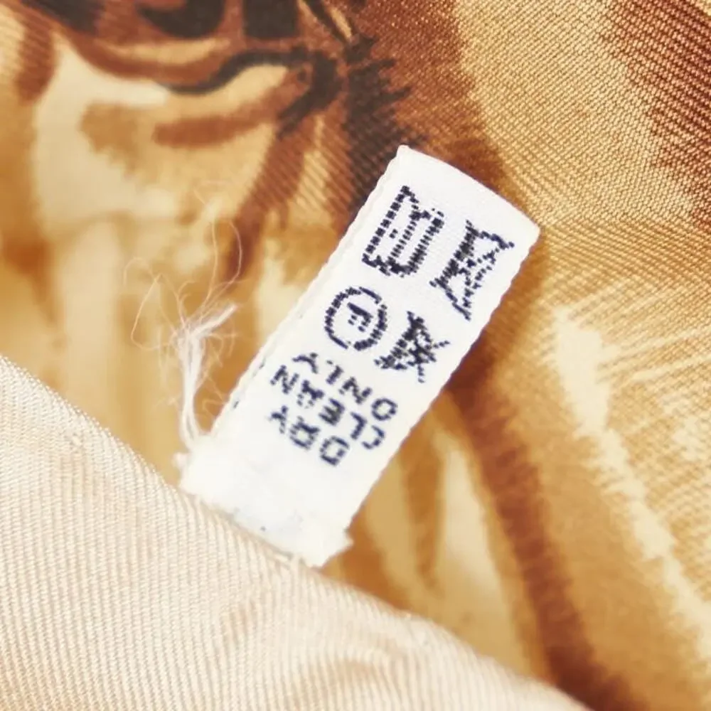 Celine Silk Horsebit Large Scarf Beige
